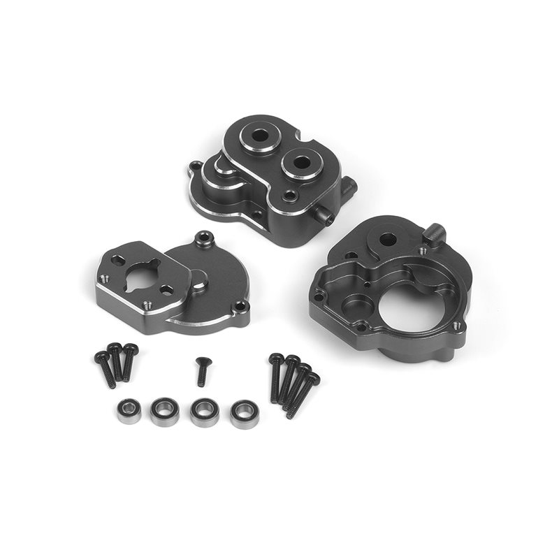 Aluminum Center Gear Box Set (Gunmetal)