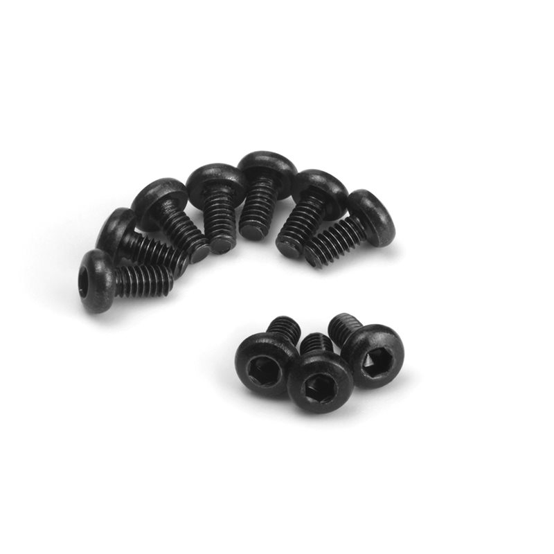 Button Head Screw M2x4mm (Hex Socket/10pcs)