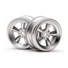 Vintage 5 Spoke Wheel 26Mm Matte Chrome(0Mm Offset
