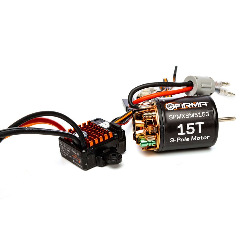 Spektrum Accessories Firma 70A Brushed Smart ESC 2S-3S: IC3 / 15T Brushed Motor Combo