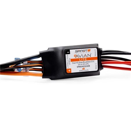 Avian 40-Amp Dual Smart Lite BL ESC 3S-4S IC3