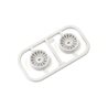 Wheel Set Kyosho Mini-Z AWD Narrow 1.5 Offset (2) White