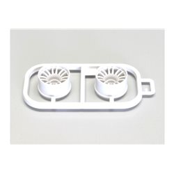 Wheels Set Kyosho Mini-Z MR03 Wide-Offset 3.0 (2) White