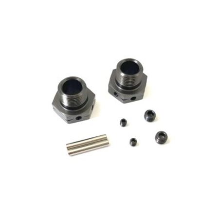 Kyosho Inferno MP9-MP10 Wide Wheel Hub (2) Gun Metal