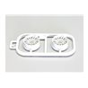 Wheels Set RE30 Kyosho Mini-Z MR03 Narrow-Offset 2.5 (2) White