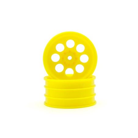 Kyosho Optima Mid Front Wheel 8 Holes Yellow 50mm (2)