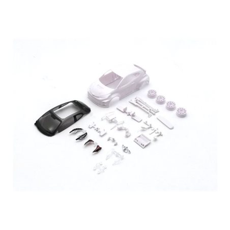 Bodyshell Toyota Yaris Rally Kyosho Mini-Z + 4WD Rims (White Body)