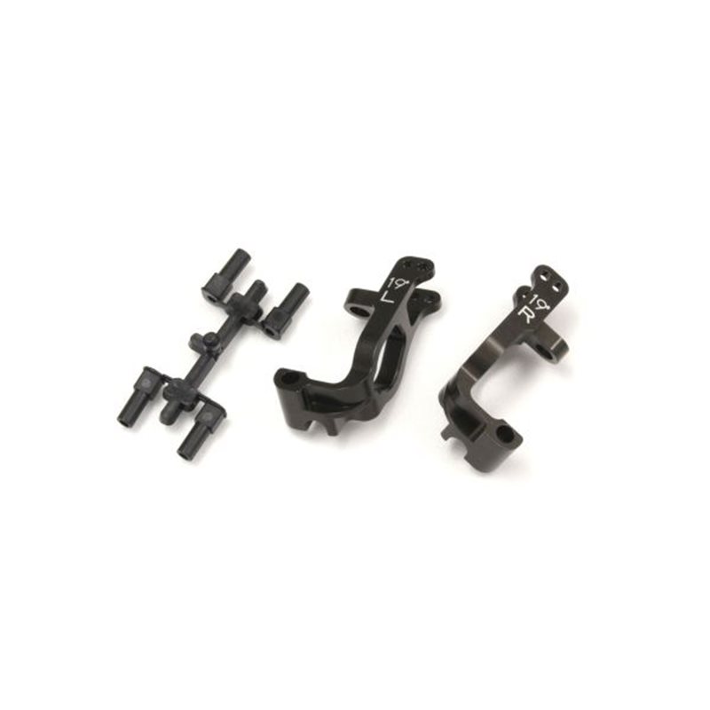 Front Hub Carrier Set Kyosho Inferno MP9-MP10 Aluminium - 19 Deg.