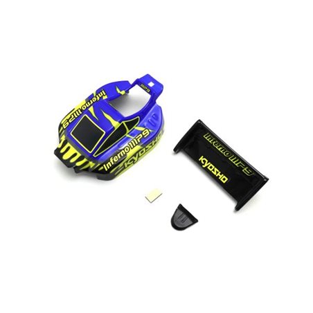 Pre-painted Mini-Z Buggy Inferno MP9 TKI3 Body Set - Blue-Yellow