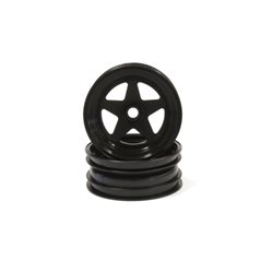 Kyosho Scorpion 2014 Black Front Wheel 2.2 inches (2)