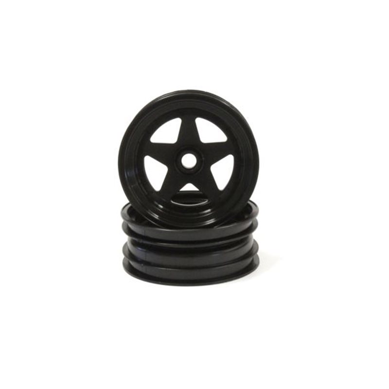 Kyosho Scorpion 2014 Black Front Wheel 2.2 inches (2)