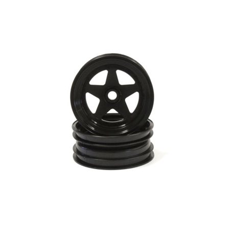 Kyosho Scorpion 2014 Black Front Wheel 2.2 inches (2)