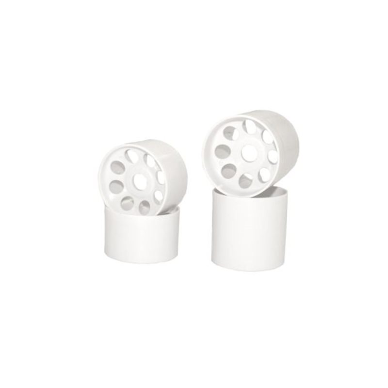 Front & Rear White Wheels Kyosho EP Fantom 4WD (4)