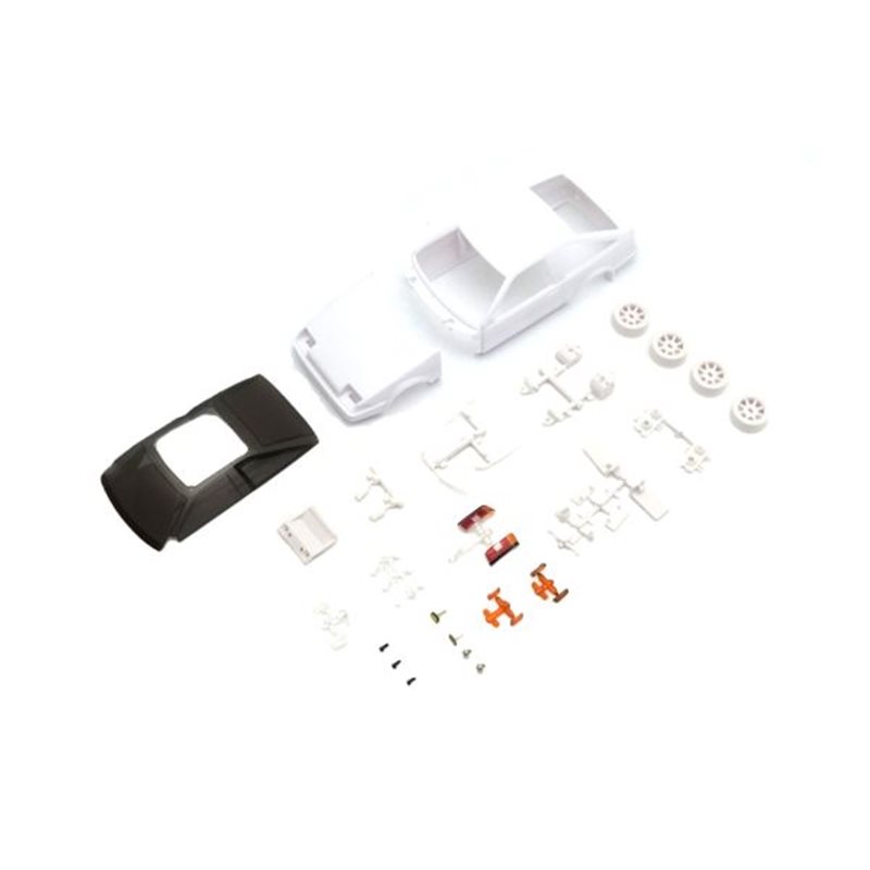 Bodyshell Toyota Trueno AE86 Kyosho Mini-Z + 4WD Rims (White Body)