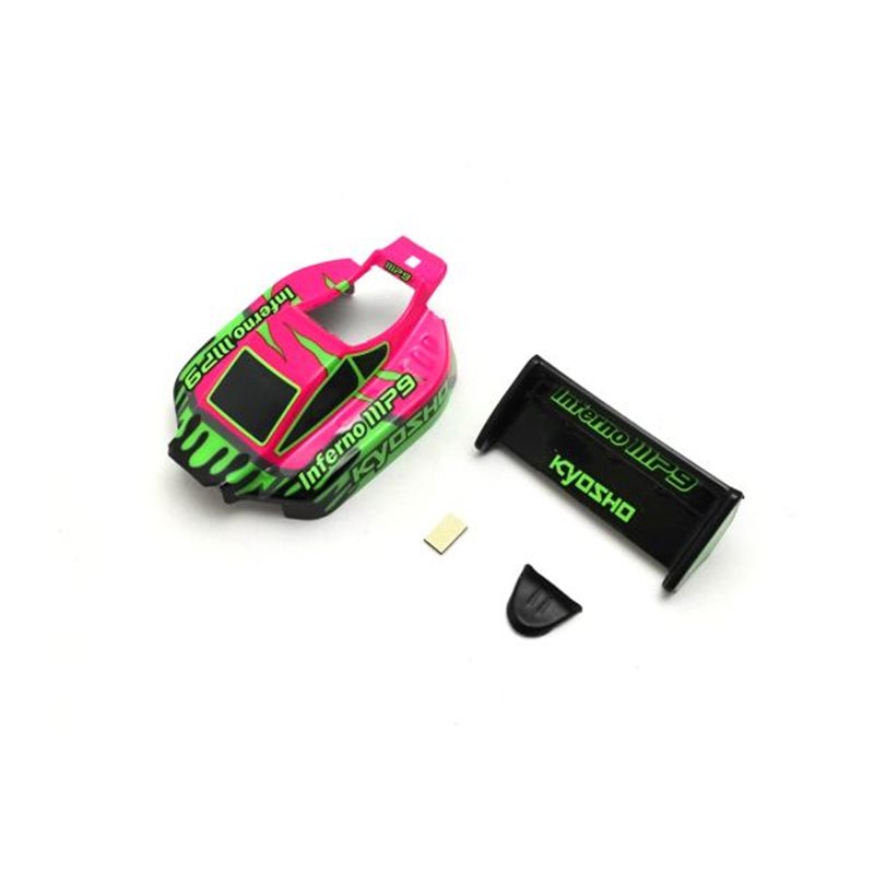 Pre-painted Mini-Z Buggy Inferno MP9 TKI3 Body Set - Pink-Green