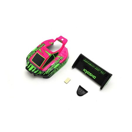 Pre-painted Mini-Z Buggy Inferno MP9 TKI3 Body Set - Pink-Green