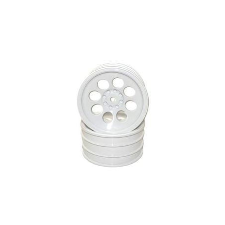 Kyosho Optima Mid Front Wheel 8 Holes White 50mm (2)