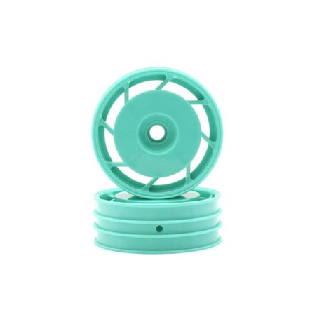 Kyosho 1:10 Ultima Front Wheels 8D 50mm (2) - Peppermint Green