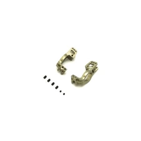 Aluminium Front Hub Carrier Set Kyosho Inferno MP10 - KPI  (18 Deg)