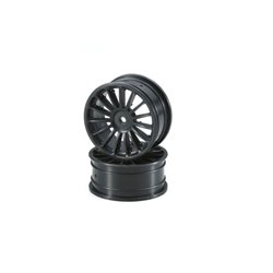 Wheel 15-Spoke 24mm Black Kyosho Fazer-FW06 (2)