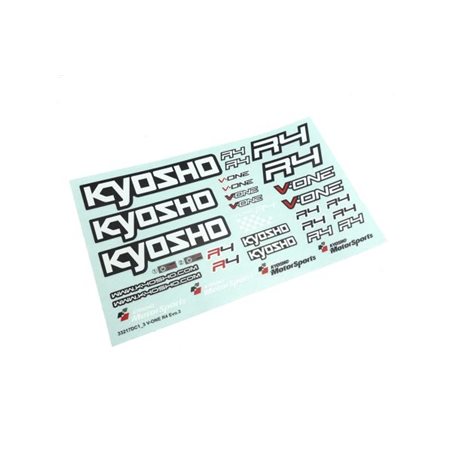 Decal Kyosho V-One R4 Evo3