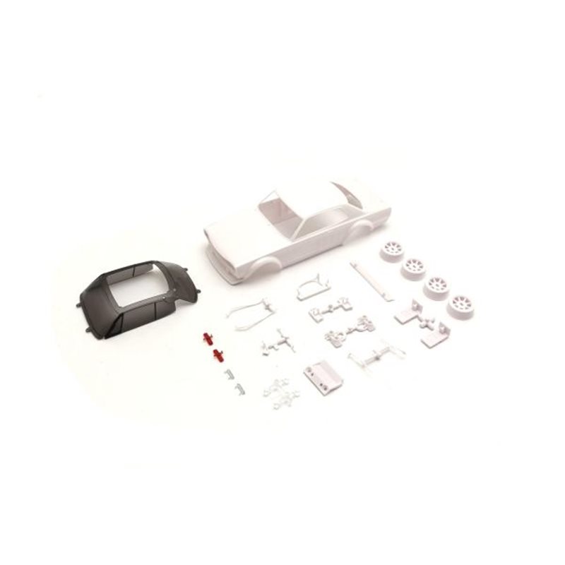 Bodyshell Skyline GTR KPGC10 Racing Mini-Z + 4WD Rims (White Body)