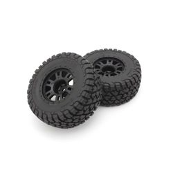 Pre-Glued Tyres on black...