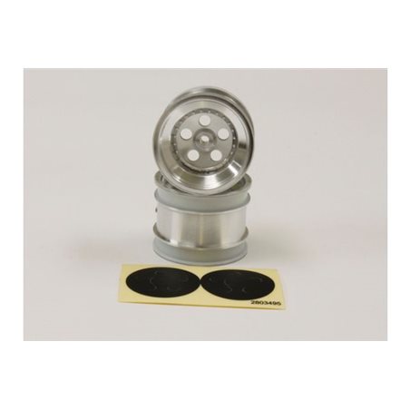 Kyosho Tomahawk Satin Chromed Front Wheel 1.7 inches (2)