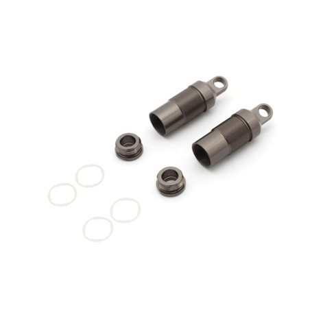 Front Shock Case Kyosho Optima Mid (2) Gun Metal