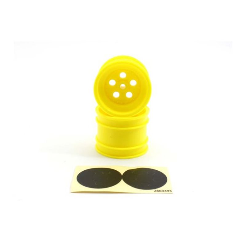 Kyosho Tomahawk Yellow Rear Wheel 1.7 inches (2)