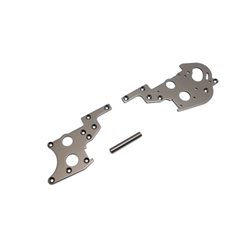 Rear side plate set Kyosho Optima Pro (2) Gun Metal