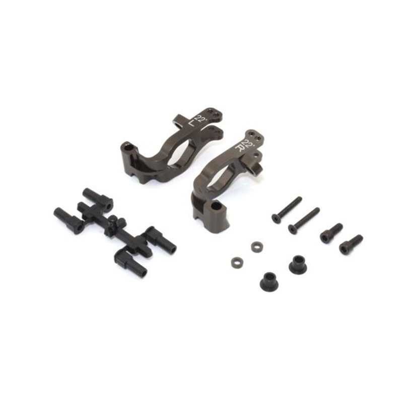 Front Hub Carrier Set Kyosho Inferno MP9-MP10 Aluminium - 22 Deg.