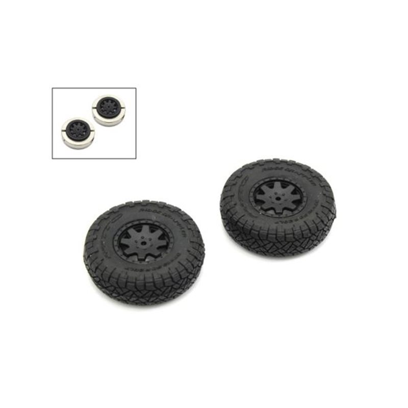 Pre-Glued Tires (2) Toyota 4Runner Mini-Z 4X4 MX01 - Heavy Weight