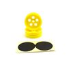Front Wheel Kyosho Tomahawk-Ultima JJ (2) Yellow 2.0 inches