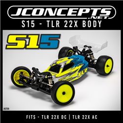 S15 - TLR 22X body w/ carpet | turf | dirt wing - light-weight