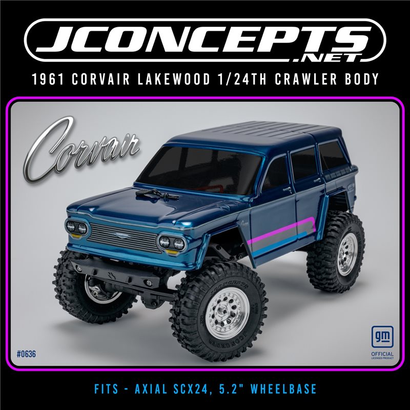 1961 Corvair Lakewood 1/24th crawler body (Fits - Axial SCX24)