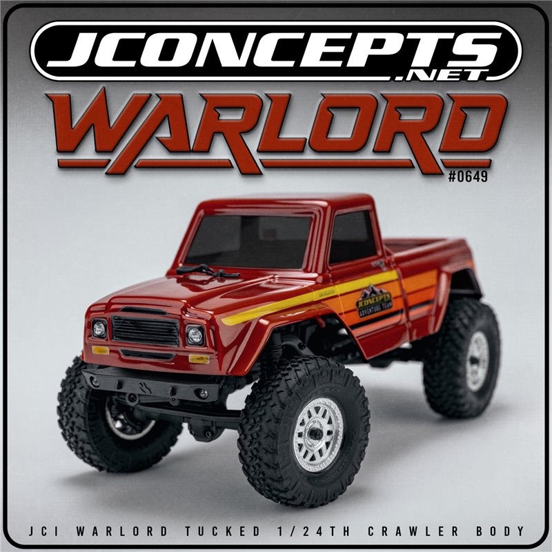 JCI Warlord tucked 1/24th crawler body (Fits - Axial SCX24, 5.2" WB)