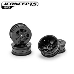 Pioneer - B74 | XB4 | L1R | 22X-4, 2.2" 4wd front wheel, stealth black - 4pc