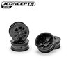 Pioneer - B74 | XB4 | L1R | 22X-4, 2.2" 4wd front wheel, stealth black - 4pc