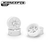 Pioneer - RC10 2.2" front wheel, non-flanged bearing, white - 4pc