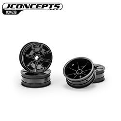 Pioneer - RC10 2.2" front wheel, non-flanged bearing, stealth black - 4pc