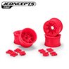 Pioneer - RC10 2.2" rear wheel w/ 1/4" & 3/16" axle adaptor, retro pink - 4pc