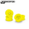 Pioneer - RC10T 2.2" narrow front wheel, yellow - 4pc