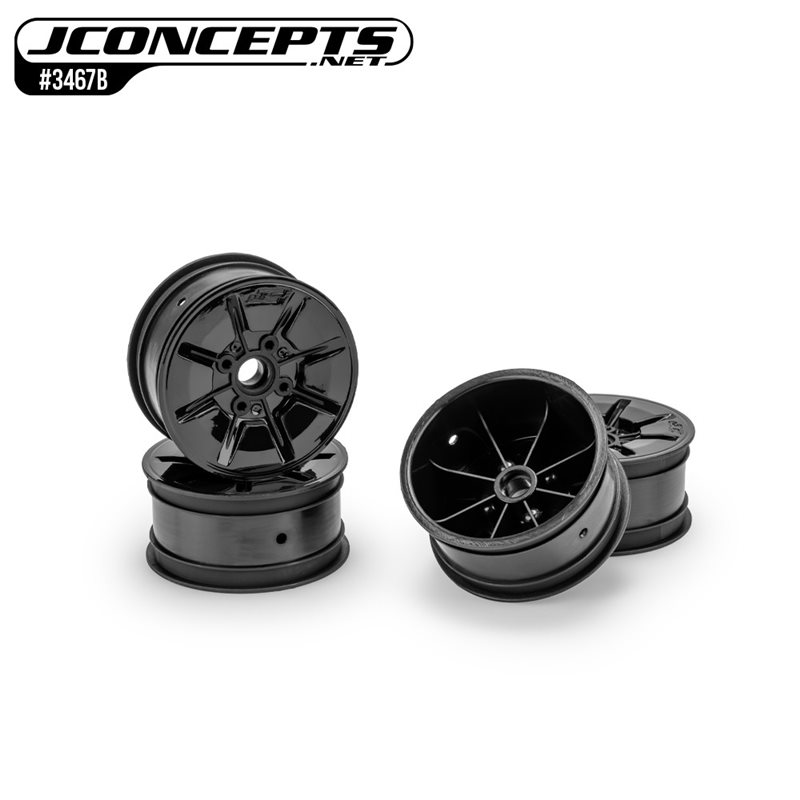 Pioneer - RC10T 2.2" narrow front wheel, stealth black - 4pc