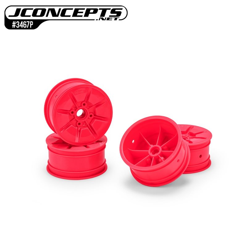 Pioneer - RC10T 2.2" narrow front wheel, retro pink - 4pc