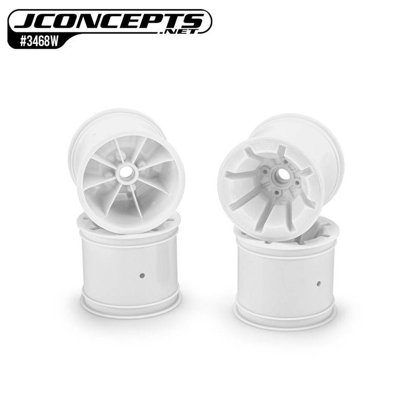 Pioneer - RC10T 2.2" wide front wheel, white - 4pc