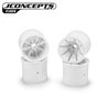Pioneer - RC10T 2.2" wide front wheel, white - 4pc