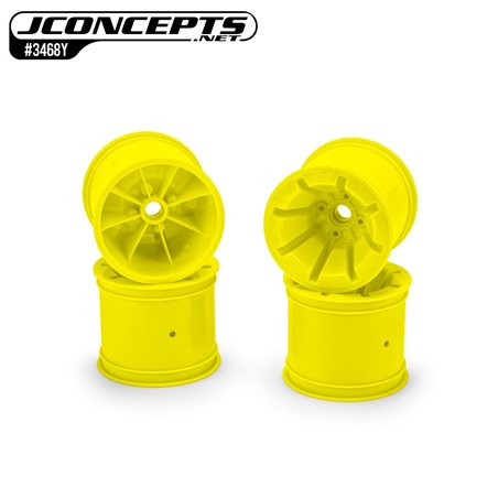 Pioneer - RC10T 2.2" wide front wheel, yellow - 4pc