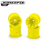 Pioneer - RC10T 2.2" wide front wheel, yellow - 4pc