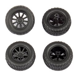 SC28 Front and Rear Wheels and Tires mounted